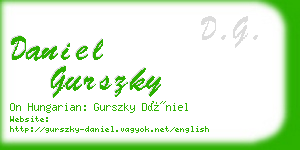 daniel gurszky business card